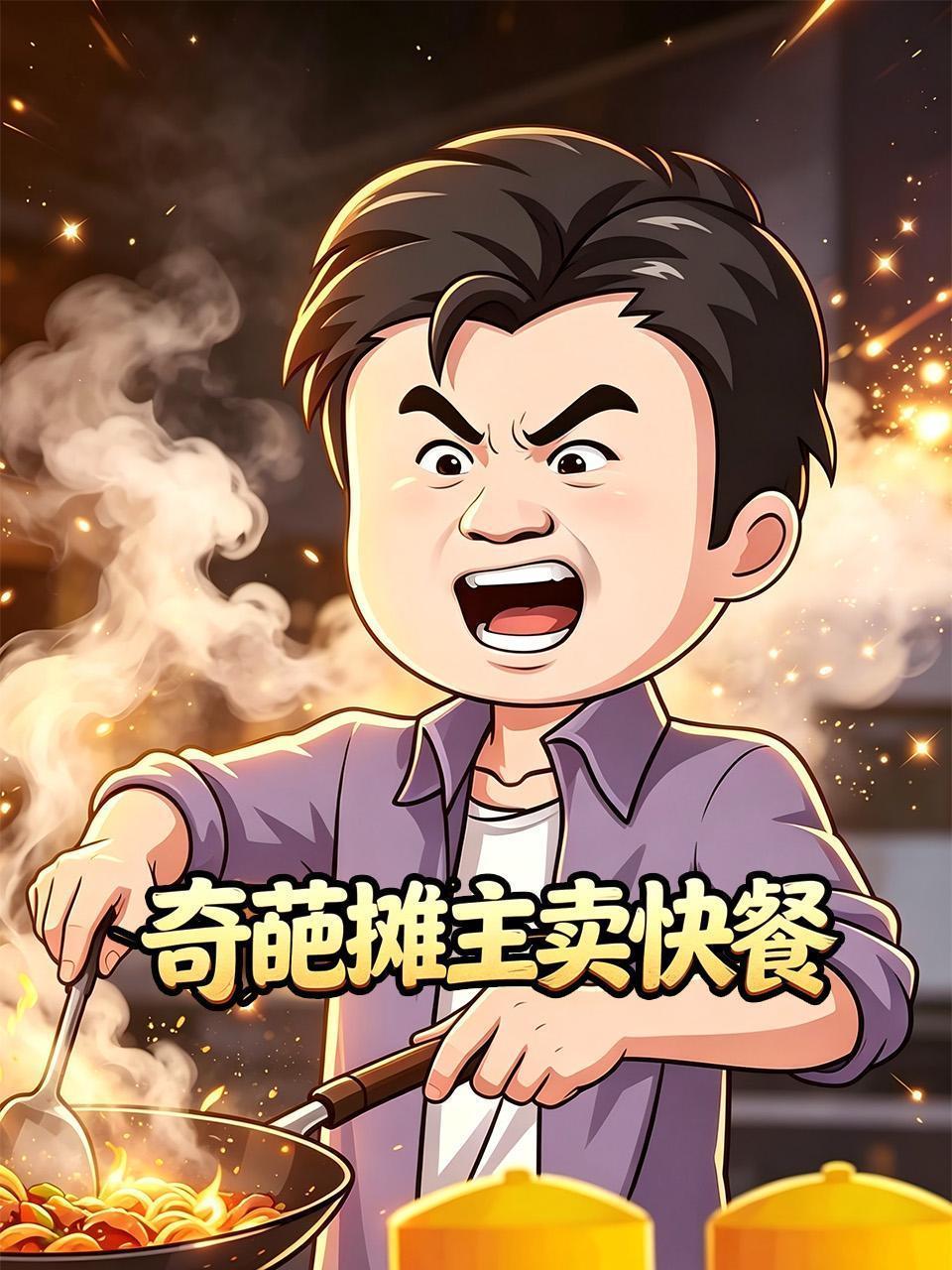 奇葩摊主卖快餐