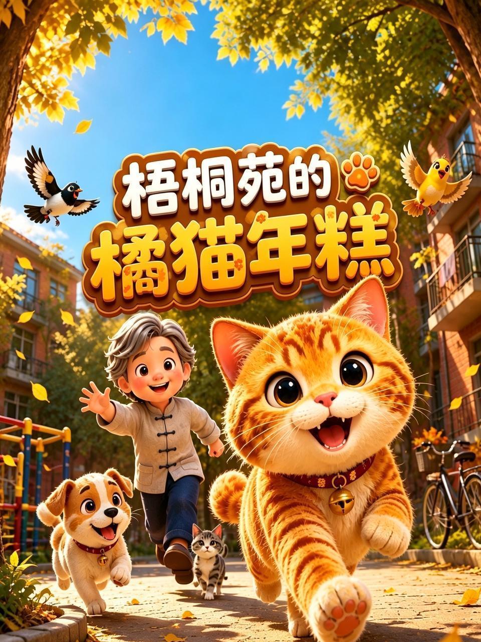 梧桐苑的橘猫年糕