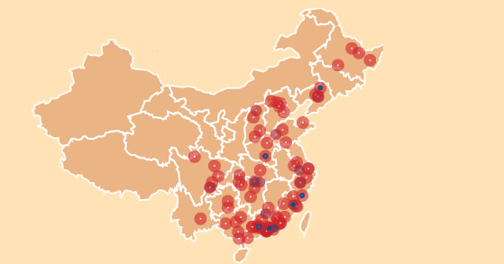 中国骗子地图