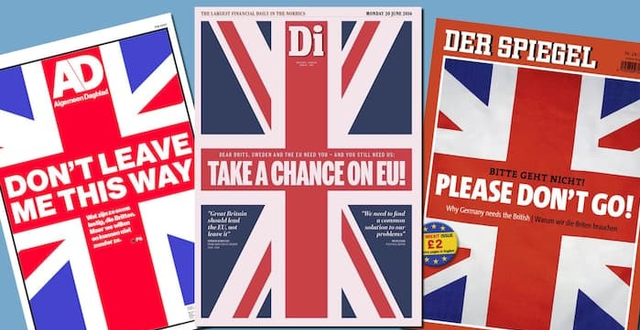 欧洲领导人买下整版广告劝英国:请别走