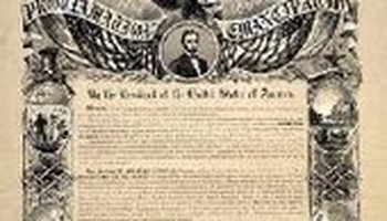 《解放奴隶宣言》(the emancipation proclamation)是份由美国总统