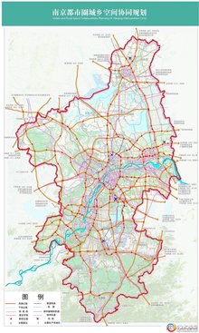 南京都市圈城乡空间协同规划图