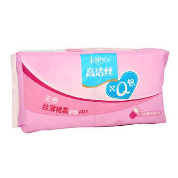 高洁丝瞬吸蓝小Q包丝薄护垫无香型6077(包装