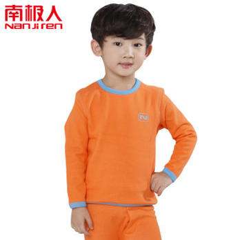 南极人男女儿童印花保暖内衣批发专用 橙色 1