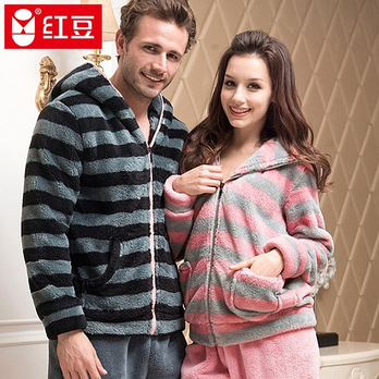 Hodohome <em>红豆居家</em> 秋冬季情侣加厚<em>珊瑚绒睡</em>
