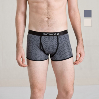 金三塔 100%桑蚕丝 U凸 侧边<em>开口</em> <em>男士平角</em>印