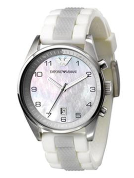 【Armani阿玛尼】进口橡胶表带腕表 矿物强化