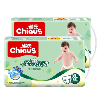 Chiaus\/雀氏 柔薄乐动婴儿纸尿裤 加大号116片