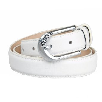 维多利保罗 牛皮女<em>皮带 女式</em>针扣皮带 花朵女士