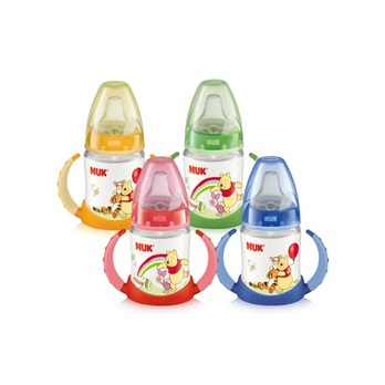 新品德国NUK宝宝学饮杯迪士尼维尼熊宽口pp