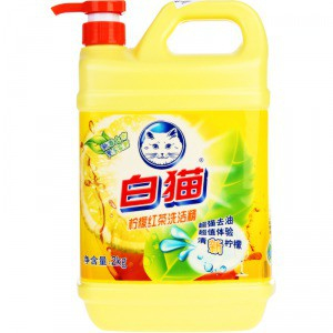 白猫洗洁精2kg 白猫经典配方洗洁精