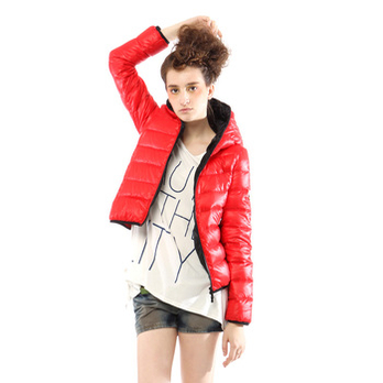新品<em>雅鹿女</em>短款<em>羽绒服</em>YN20180 樱桃红 155/S