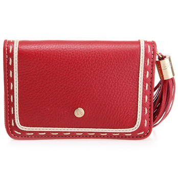 <em>Lancel</em> <em>兰姿</em> <em>女士</em>经典流苏红色皮质<em>钱包</em> A0554