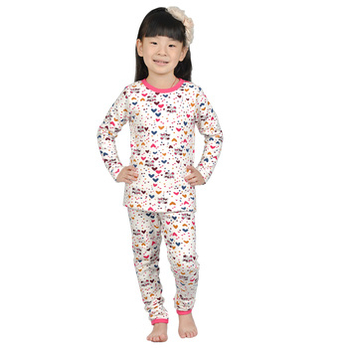 七彩猪冬款最新<em>儿童加厚保暖</em>内衣<em>睡衣</em>套装F-7