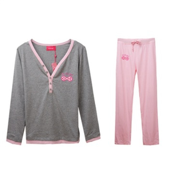 <em>水中</em>花姐妹<em>品牌</em> 可爱薄款v领<em>睡衣</em>家居服套装 -