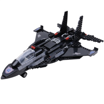 邦宝banbao黑鹰隐形战机8477