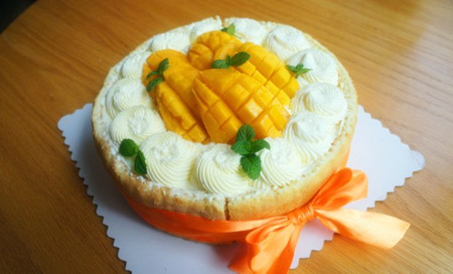 夏季经典榴莲芒果水果蛋糕\/杯子蛋糕花篮2选