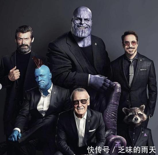 当漫威超级英雄穿上西装,灭霸霸气,小浣熊呆萌