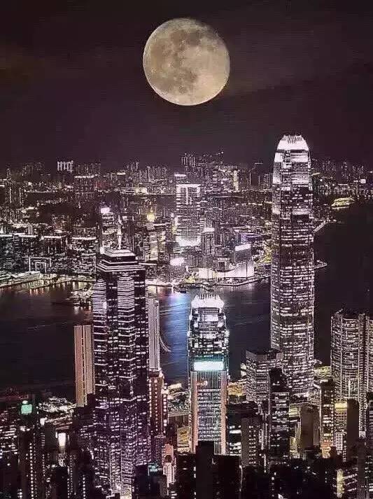 全球各地超级月亮大比拼,新加坡的真令人心塞~