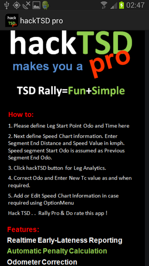 hack TSD pro Rally Computer截图4