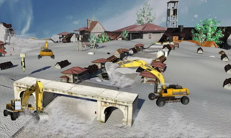 挖掘机扫雪机模拟器截图20