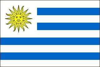 国旗简介 乌拉圭国旗,长方形,长宽之比为3:2.