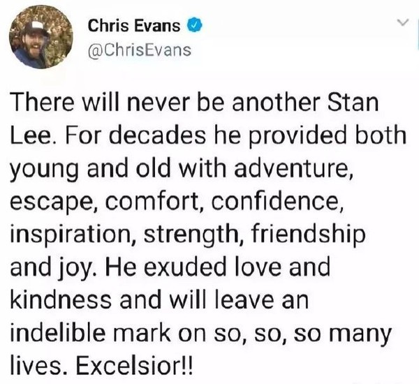 斯坦·李去世，漫威宇宙中最厉害的超级英雄至此谢幕