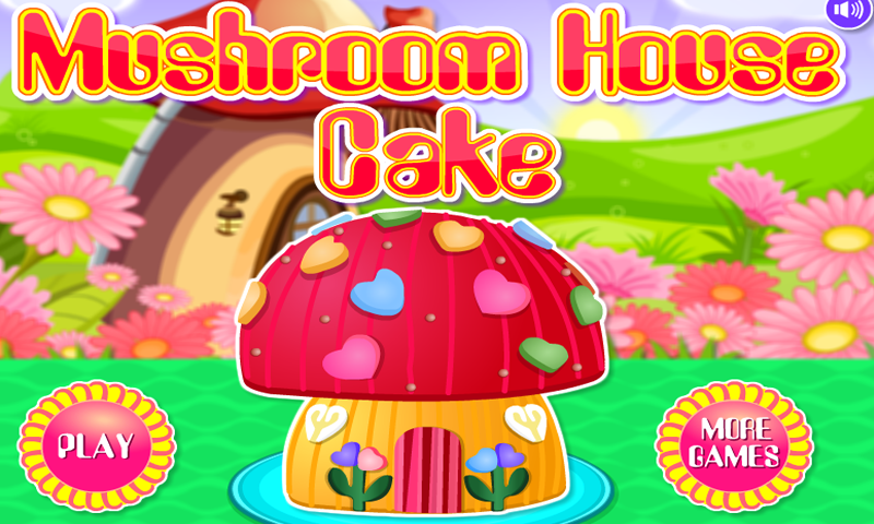 mushroom house cake