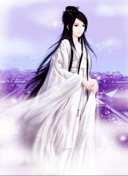 求几张古风白衣女子的立绘图片图片