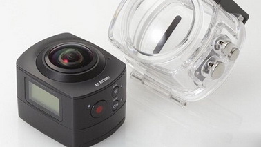 日本Elecom推360全景相机 附带自拍杆与防水壳
