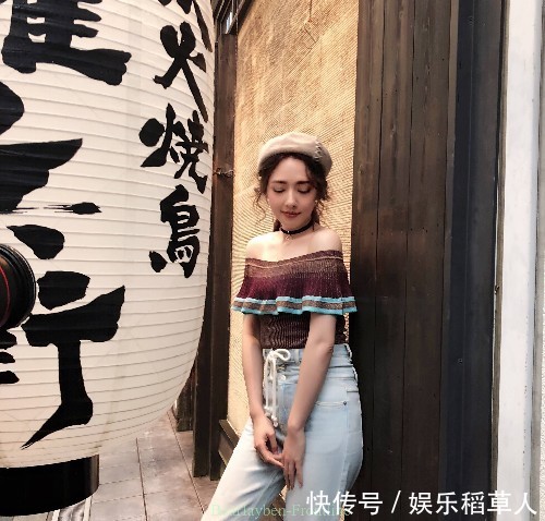 尴尬了郭碧婷!阔腿裤竟然也能撑紧,活生生印出