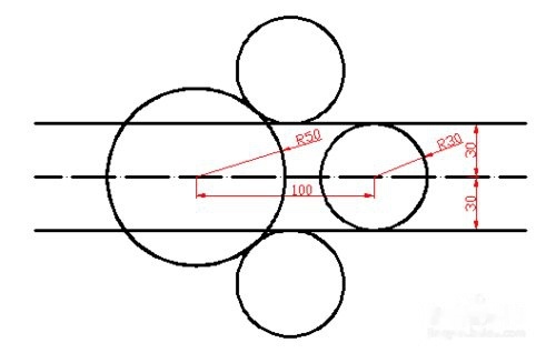 CAD相切圆画法过期天正cad注册咋图片