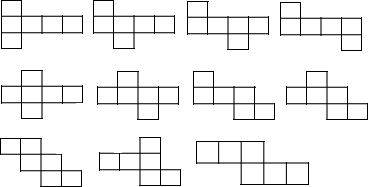 小正方体的11种展开图_正方体的11种展开图