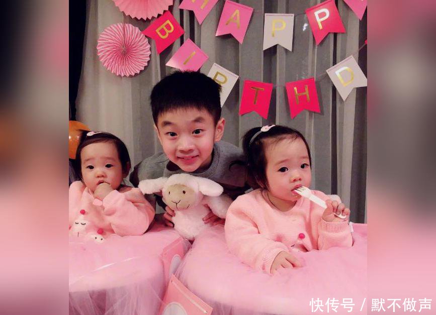 杨威的双胞胎女儿长大了,长相可爱,被网友称:跟