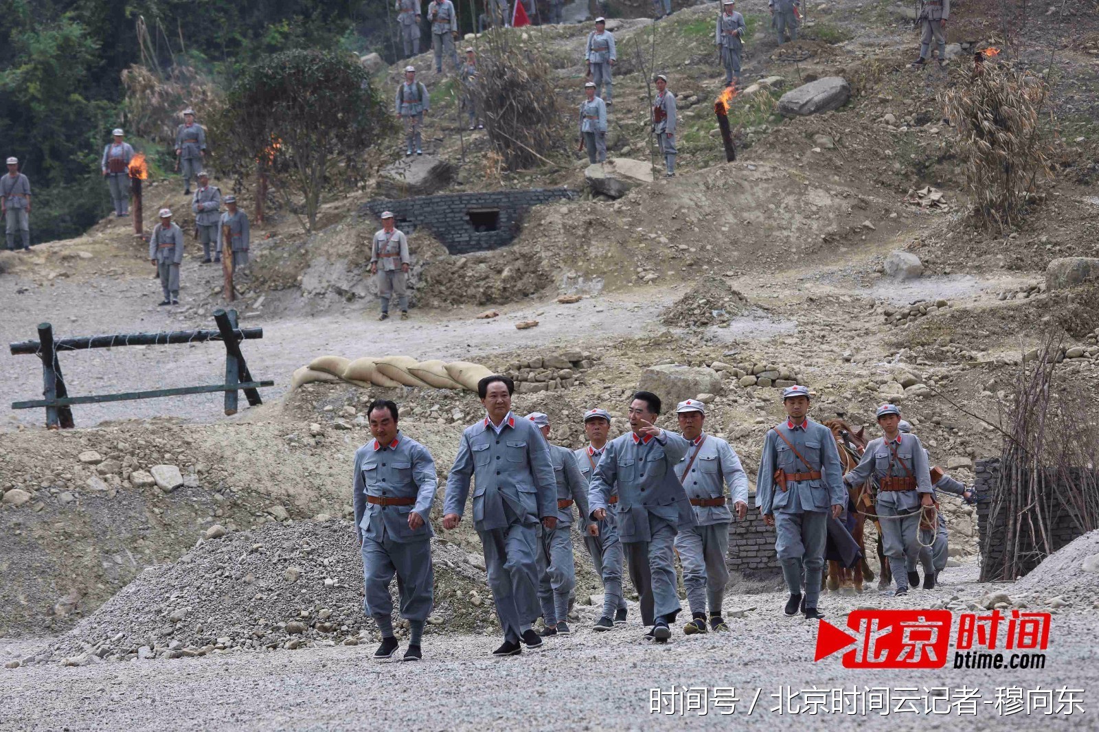 遵义娄山关景区首演实景剧《娄山关大捷》