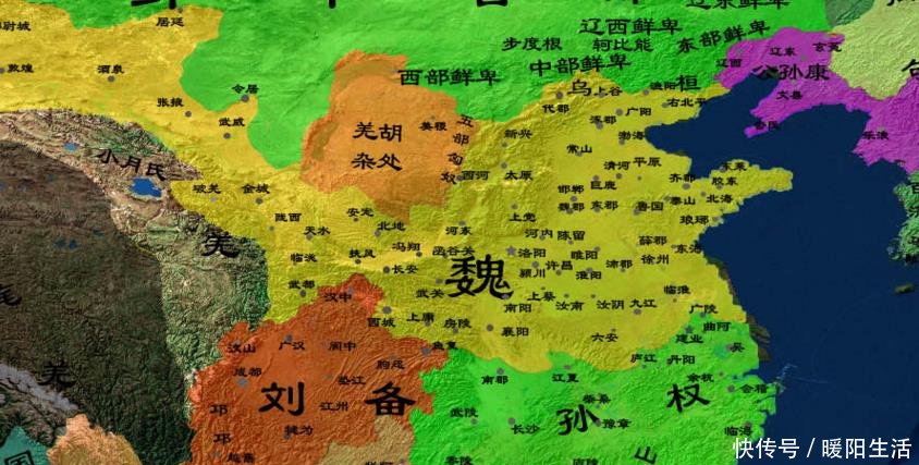 三国前期地图大全,从董卓进京开始,直到三国鼎