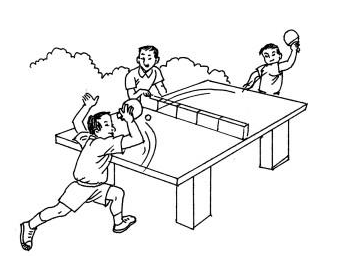 打乒乓球的简笔画怎么写_360问答