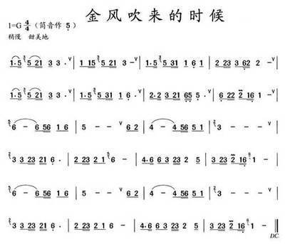 葫芦丝 葬花吟曲谱