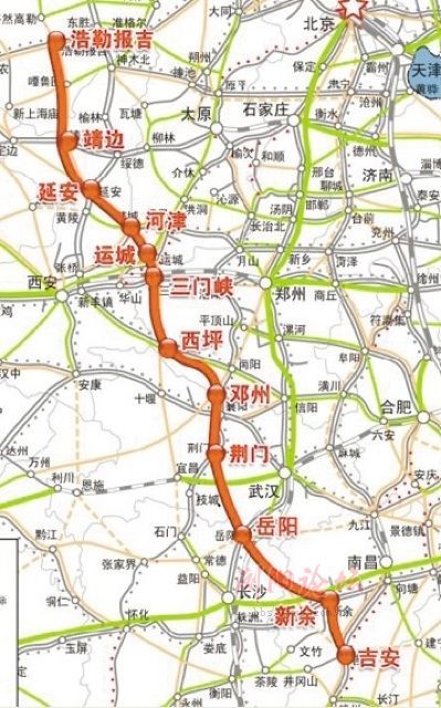 蒙西至华中地区铁路煤运通道