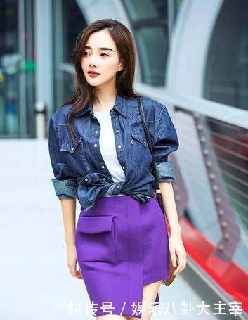 牛仔外套穿搭谁最有范?郑爽变假小子,娜扎睡衣