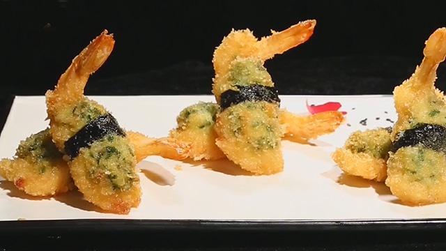 《暖暖的味道》20170721海苔韭菜炸大虾