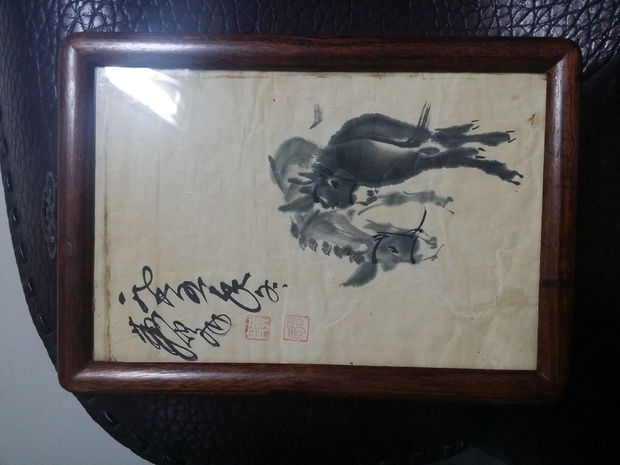 黄胄先生的二驴 画价值多少?这是我收藏的1幅