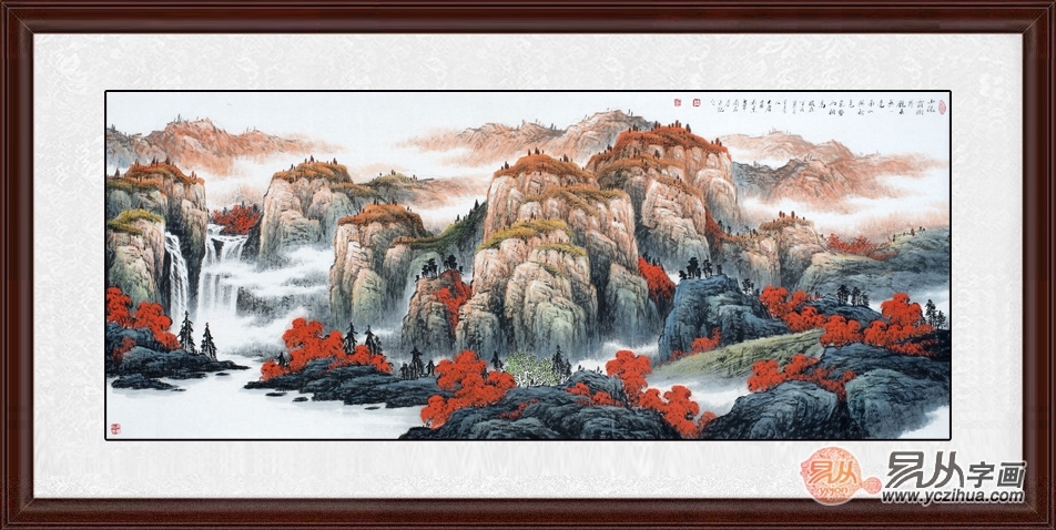 【装饰画百科】客厅悬挂什么样的山水画