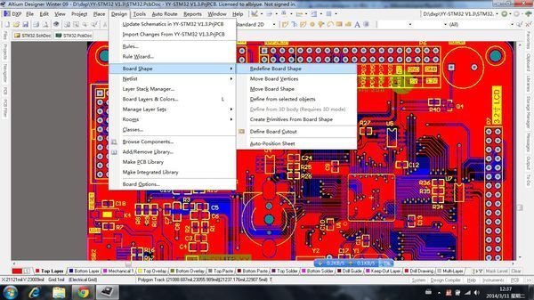 Altiumdesigner用pcb向导画了个板子,现在外形