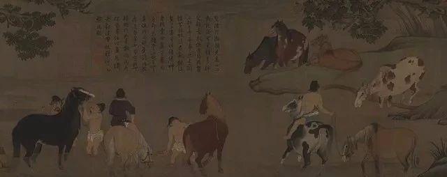 福羲国际展览艺术馆:高清古画局部放大后,局部细节鉴赏