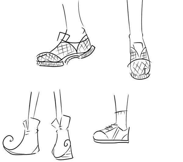 动漫人物鞋怎么画图解_360问答