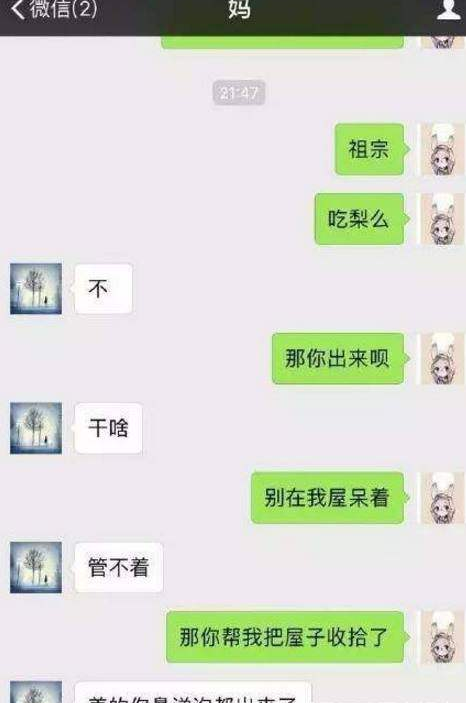 奇葩聊天记录，妈妈：我跟你弟弟私奔去了···