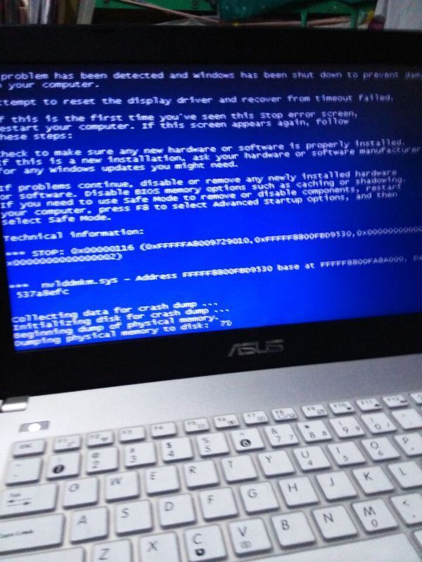 华硕笔记本X450450JN4200使用cad的蓝屏就时候cad右键坏鼠标图片