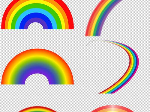 彩虹简笔画有几种颜色_360问答