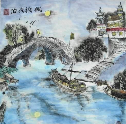 枫桥夜泊古诗张继的作品 t01a33a8854caebb4e0.jpg